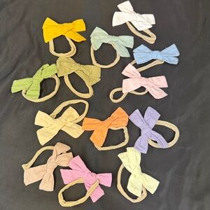 13 piece Colorful Bow Hair Ties Set for Kids